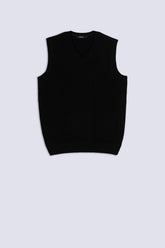 Black Aura Sleeveless Sweater